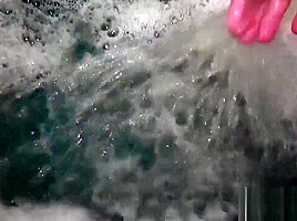 Hot Honey Strips And Takes A Bath