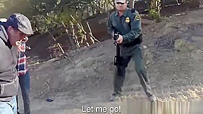Hot Latina teen 18+ Arrested & Fucked By Corrupt Guards in FFM Threesome