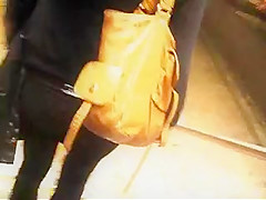 Hot ass walking in montreal tight pant