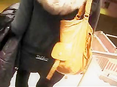 Hot ass walking in montreal tight pant
