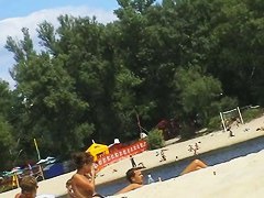 Hot beach candid babes on taking nude sunbaths caught on camera