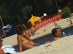 Hot beach candid babes on taking nude sunbaths caught on camera