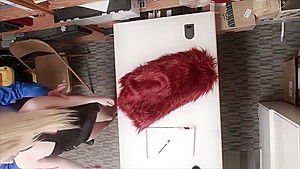 Hot ritch bitch shoplifter got caught and punish fucked