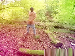 Hottest Twink ever gets off in the woods ALMOST CAUGHT