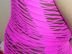 I Gaped My Asshole Open In A Pink Slutty Dress