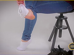 I Take Off My Sneakers For You - White Socks