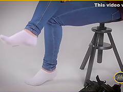 I Take Off My Sneakers For You - White Socks