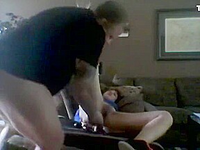 I'm a dirty girl Slutty Redhead girlfriend tied up, face fucked and DP'd