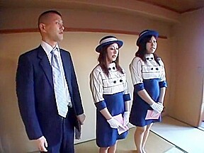 Incredible Japanese chick Rina Takakura, Mao Tachibana in Crazy Doggystyle, Threesome JAV clip