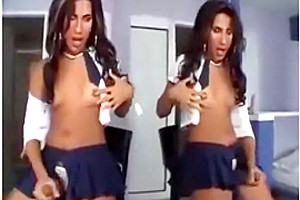 Incredible amateur shemale scene with Solo, Masturbation scenes