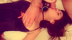 Intense! Threesome/Amateur Couple- Brooklyn Rivers-Tag Teamed