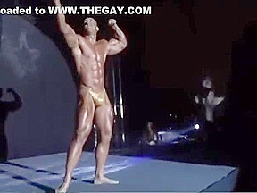Italian Hunk   Big Bulge in micro posing trunks!