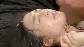 JAV UNSENCORED Bukkake and cumkissing