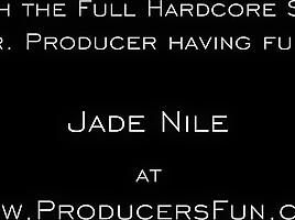 Jade Nile In Porn Producer Fucks Beautiful Brunette Jade While Shes Getting Interviewed