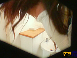Japanese Girl Masturbates With Toy In The Public Toilet And Gets Her Pussy Railed In The Club