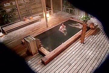 Japanese Hot Springs Woman is Seduced and Fucked