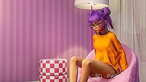 Japanese amateur teen 18+ nerd college girl in glasses getting fucked in the candy room