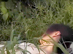 Japanese babe fucked in a farm field - Pompie