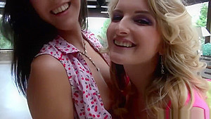 Jemma And Carloina Ass To Mouth Reaming With Huge Cock