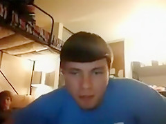 Jerking Off In Dorm With Roommate Watching