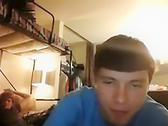 Jerking Off In Dorm With Roommate Watching