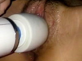 Juicy wet pussy worked to real cum orgasm