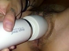 Juicy wet pussy worked to real cum orgasm