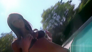 Katia de Lys - Fucked on the Beach while her friend watches