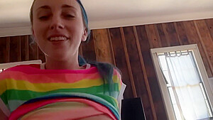 Kawaii Creampie Slut - Rainbow Alt Girl - Rides Cock
