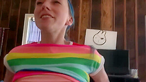 Kawaii Creampie Slut - Rainbow Alt Girl - Rides Cock