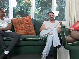 LACEYSTARR - Leather clad granny gets interracial spitroast
