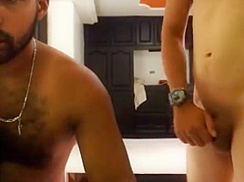 LATINO WITH HAIRY CHEST FUCKS WHITE GUY