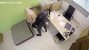 LOAN4K  Agent gives blonde some money for on-line shop with