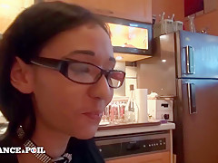 La France A Poil - Sexy Small Titted Secretary Gets Ban