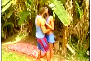 Latina Chick Gets Rammed Outdoor