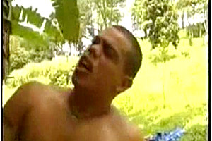 Latina Chick Gets Rammed Outdoor