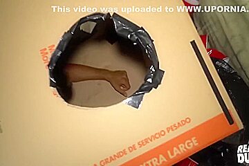 Leon Lewis In Titus Goes Inside The Box Bending Over And Zane Starts Fucking Him While Jerks Off