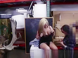 Lesbian Amateurs Strip For Pawn Cash On