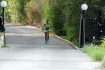Lesbian Babysitter And Hot Fitness Step mom