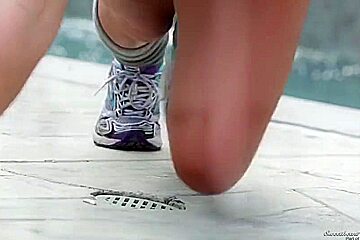 Lesbian Babysitter And Hot Fitness Step mom