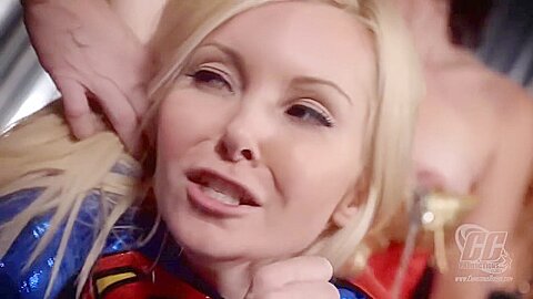 Lesbian Super Heroine Foursome Sex