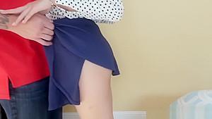 Little teen 18+ Gets Fingered by Stepdad