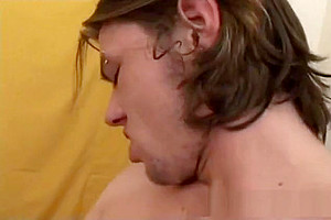 Lovely shemale sucks a big cock