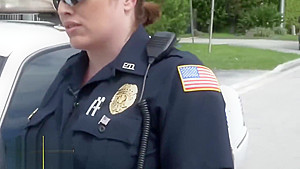 Lucky black stud getting involved in hot and hardcore threesome with female cops