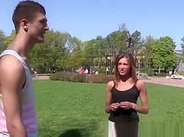 Lucky man has a gift at turning on the teen 18+ ladies