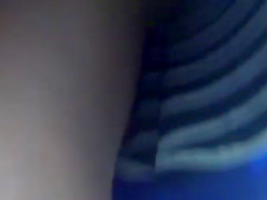 MILF upskirt in library - black panties and pert ass