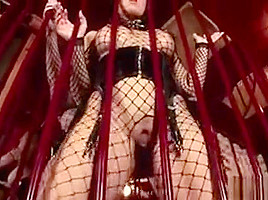 Mandy Bright Gets Dressed Up In Fishnet And Put Into A   