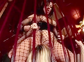 Mandy Bright Gets Dressed Up In Fishnet And Put Into A   