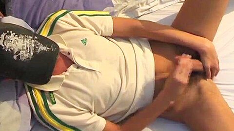Mckenzie Wright jerks his thick cock