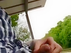Me wanking off in Public Train Station (inc  cum shot!)